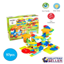 idrop High Quality Deluxe Set Building Blocks 97 Pieces Marble Run Construction Toys Puzzle Race Track For Kid