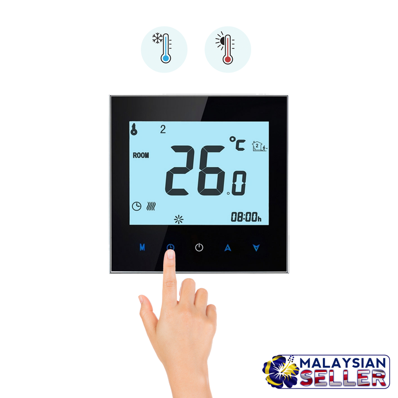 idrop Programmable Digital Temperature Heating System for Warm Floor (BHT-1000-GA)