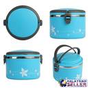 idrop 2Layer Cute Portable Stainless Steel Lunch Box Food Storage