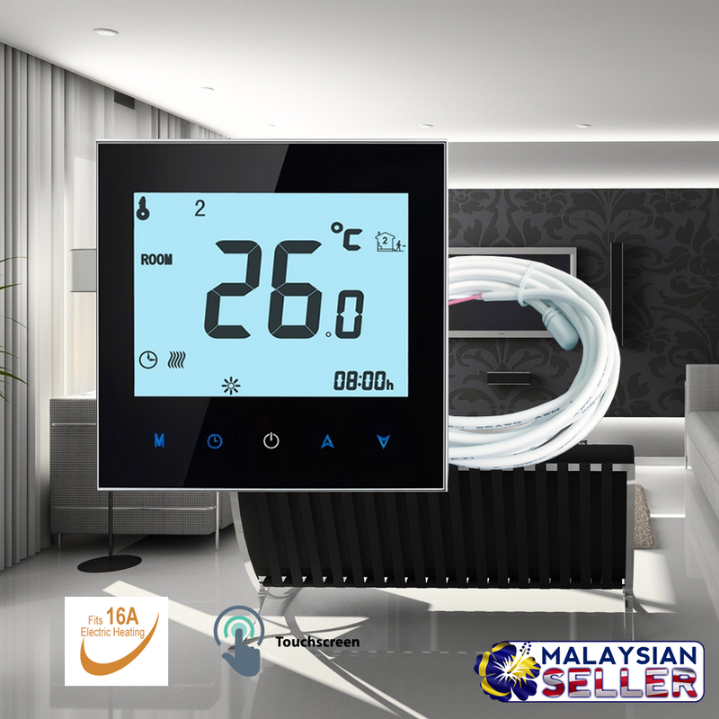 idrop Digital Thermoregulator Internal & External Probe Heating System for Warm Floor