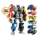 idrop Transformers Decepticon Robot Assembly Vehicle Car Toy Set For Kids Children