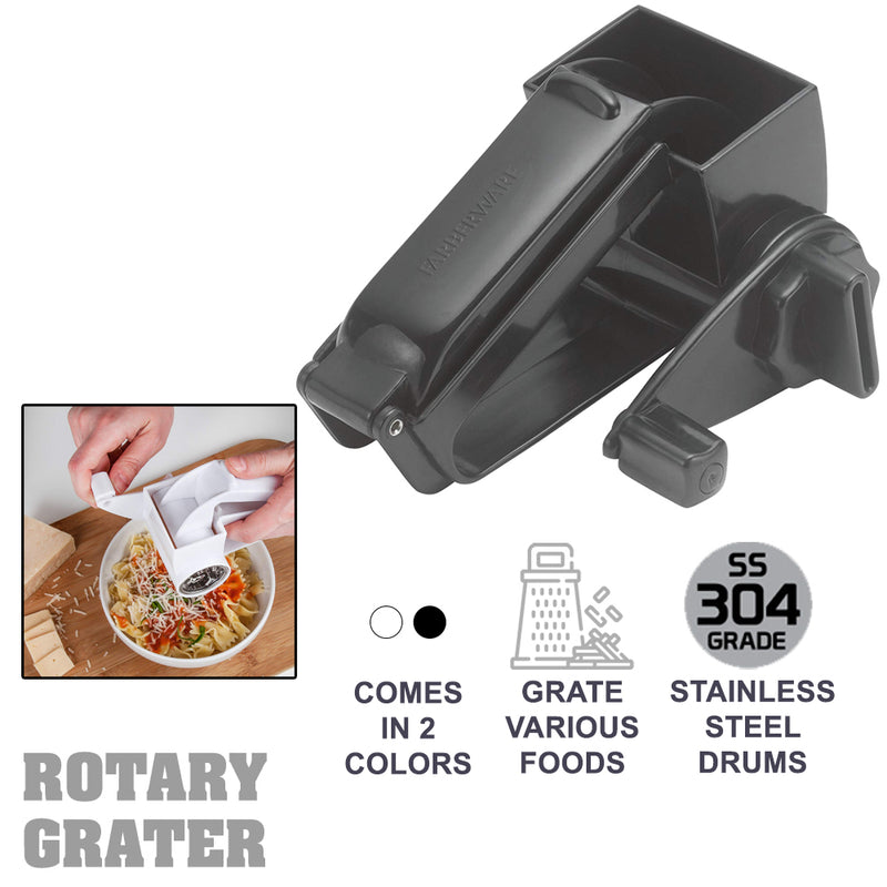 idrop Multipurpose Handheld Easy Clean Rotary Grater Food Shredder