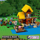 idrop 432 Pcs Minecraft Farm Cottage Colorful Creative Building Block Toy Set For Kids Children