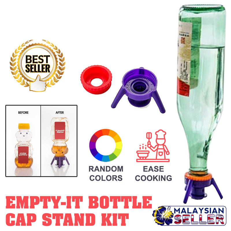 idrop FLIP-IT - Leakproof Inverted Caps Empty-It Bottle Cap Stand Kit