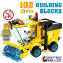 idrop ENLIGHTEN - 102 Pcs Cleaning Trolley Street Sweeper Building Block Brick Compatible with Lego [ 1101