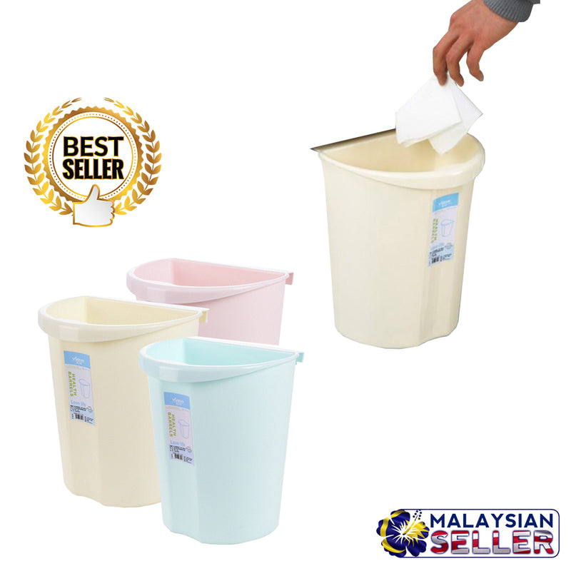 idrop Portable Hanging Eco-Friendly Wheat Straw Trash Garbage Can Bin