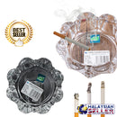 idrop Large Round Glass Ashtray For Smoker Smoking Home Accessories