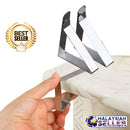 idrop 4 Pcs 5cm Thick Stainless Steel Dining Tablecloth Clip Tableware