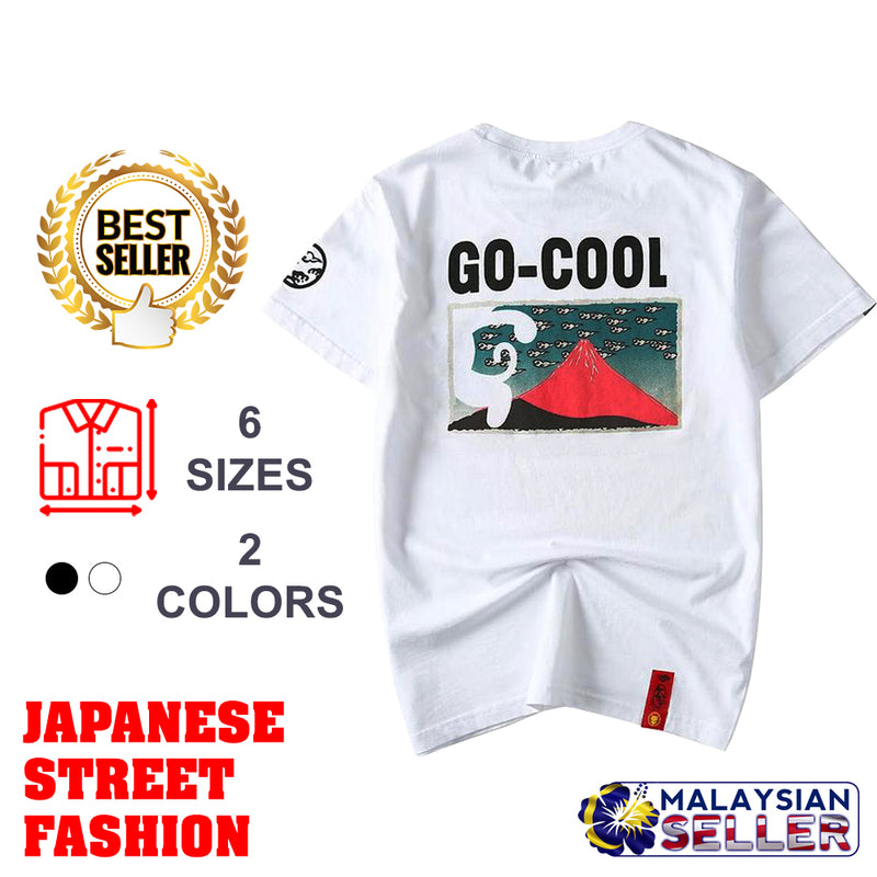 idrop TOLLO - 'Go-Cool' Painted Sukajan T-Shirt Japanese Street Fashion