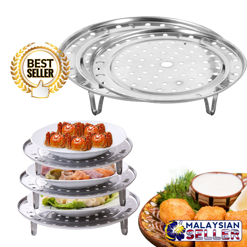 idrop Set of 4 Layer 20 cm 22 cm 24 cm 26 cm Steamer Steaming Rack Kitchen Tool Cookingware