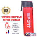 idrop 950 ml Sports Outdoor Water Bottle with Straw