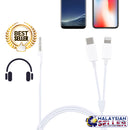 idrop Standard 1.0 m Type-C & Lightning to 3.5 mm AUX Audio Cable Headphone Adapter