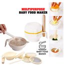 idrop 1 Set 7 Pcs Baby Food Maker Tool Food Making Set