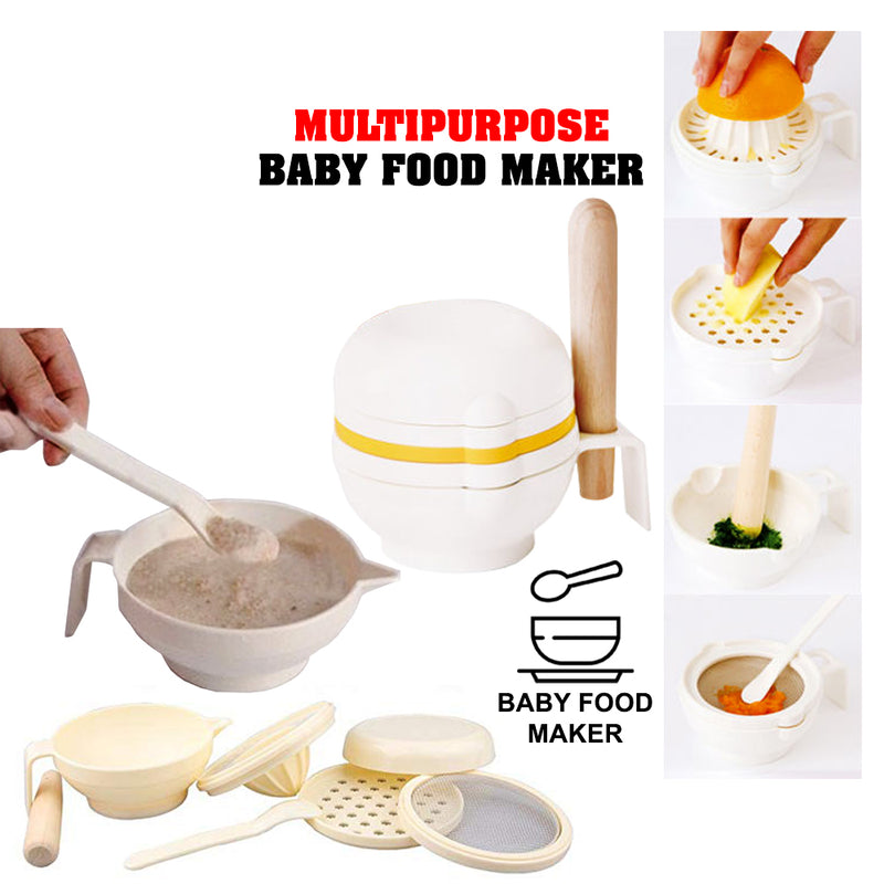 idrop 1 Set 7 Pcs Baby Food Maker Tool Food Making Set