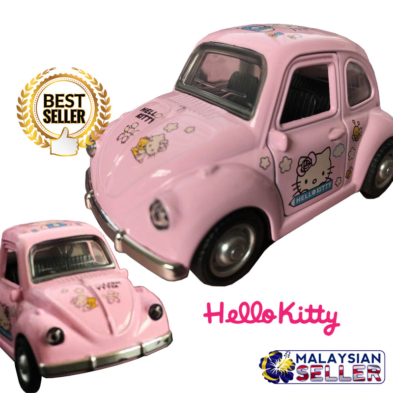 idrop Pink Hello Kitty Cartoon Beetle Car Toy For Kids And Children