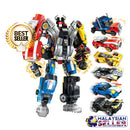 idrop Transformers Decepticon Robot Assembly Vehicle Car Toy Set For Kids Children