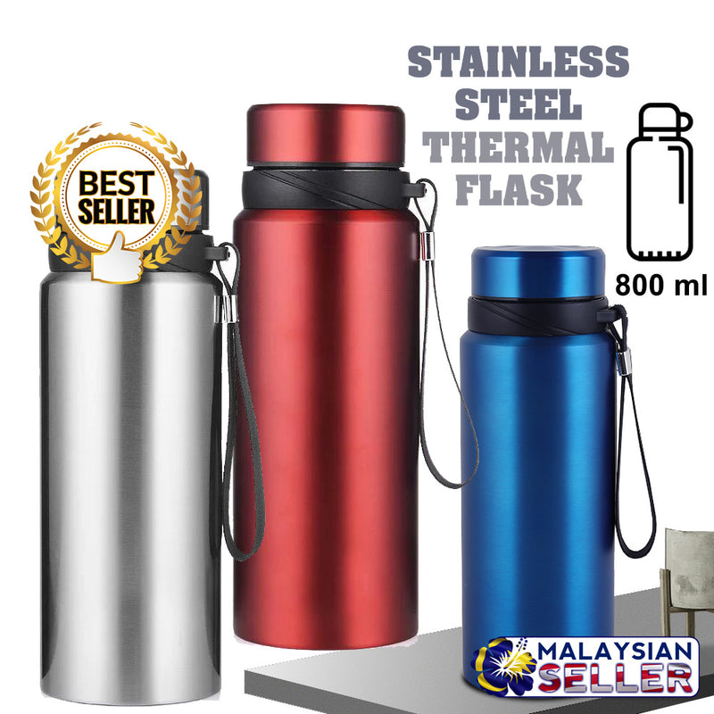 idrop 800 ml Portable Outdoor Stainless Steel Vacuum Thermal Flask