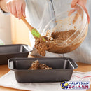 idrop Non-Stick Rectangle Carbon Steel Bakeware Oven Toast Loaf Baking Pan