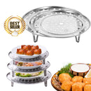 idrop Set of 4 Layer 20 cm 22 cm 24 cm 26 cm Steamer Steaming Rack Kitchen Tool Cookingware