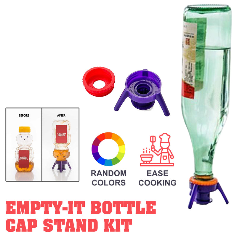 idrop FLIP-IT - Leakproof Inverted Caps Empty-It Bottle Cap Stand Kit