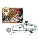 idrop 53 Pcs Rail Track Toy Building Block Dinosaur World Set For Kids Children