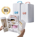 idrop Portable Multipurpose Make Up Cosmetics Jewelry Storage Box Organizer