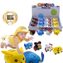 idrop Pull Back Cute Cartoon Animal Stunt Racing Car Toy For Kids And Children