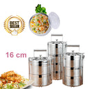 idrop 16 cm 2 Layer 3 Layer 4 Layer Stainless Steel Heat Insulation Lunchbox