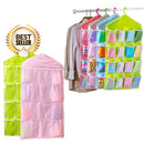 idrop 16 Mini Compartment Fabric Wardrobe Storage Organizer Hanging Bag