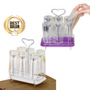 idrop Stainless Steel Inverted Drying Cup Glass Holder Tray Rack Storage