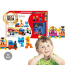 idrop 60 Pcs Smart Lines Train Truck Brick Colorful Creative Building Block Toy Set For Kids Children