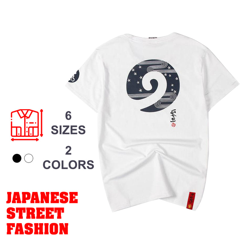 idrop TOLLO - Japanese Ninja Symbol Painted Sukajan T-Shirt Japanese Street Fashion