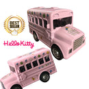 idrop Pink Hello Kitty Cartoon Car Minibus Toy For Kids And Children