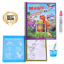 idrop Dinosaurs Magic Eco-Friendly Coloring Book And Pen For Kids And Children