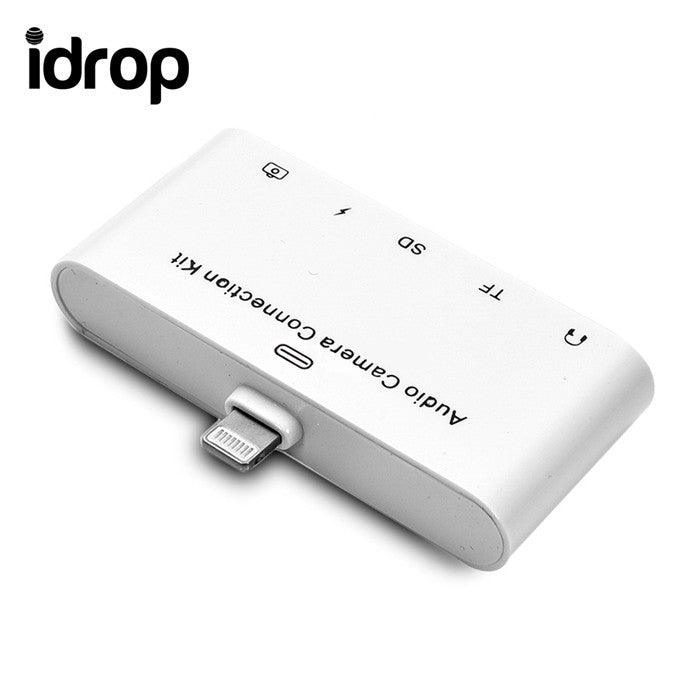 idrop 5 in 1 Lightning Audio Camera Connection Kit for iPhone/iPad/iPod Touch