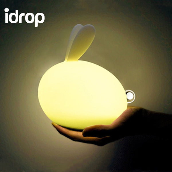idrop New Lifestyle Cute Design Soft Rabbit Lamp 7 Colors LED 3 Modes Brightness Adjustment