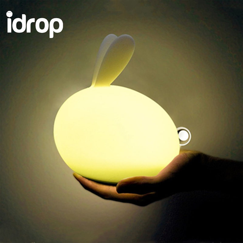 idrop New Lifestyle Cute Design Soft Rabbit Lamp 7 Colors LED 3 Modes Brightness Adjustment