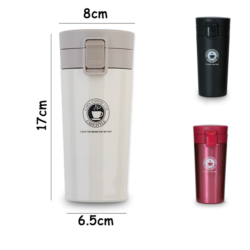 idrop 360ml Travel Steel Vacuum Insulated Bottle with Pop Up Lid