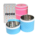 idrop Juchu 2.2 Litre 3 Layer Cute Stainless Steel For Food Preservation Lunch Box