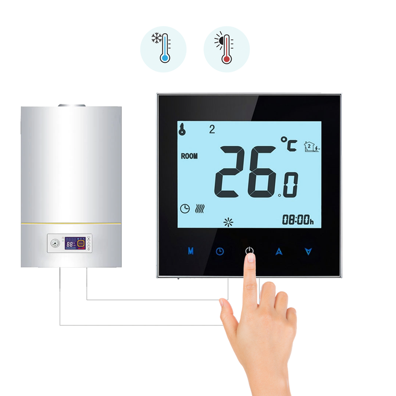 idrop Weekly Programmable Boiler Temperature Controller Heating System (BHT-1000-GC)