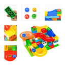 idrop High Quality Colorful Marble Run Building Blocks Construction Puzzle Race Track Set Toys for Kids Children