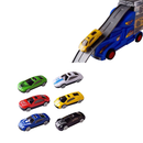 idrop High Quality Colourful 9 In 1 Truck with Cabinet and Cars Transport Toys for Kids Children