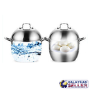 idrop 34 cm Stainless Steel Steamer Pot Kitchen Utensils