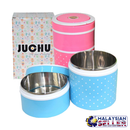 idrop Juchu 2.2 Litre 3 Layer Cute Stainless Steel For Food Preservation Lunch Box