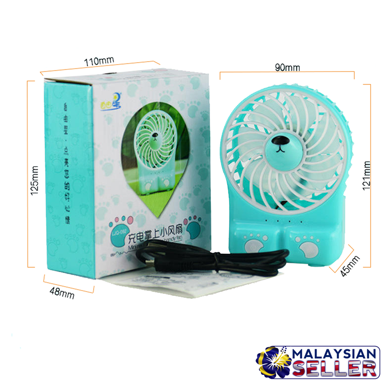 iDrop Handheld Rechargeable Cute Mini USB Fan