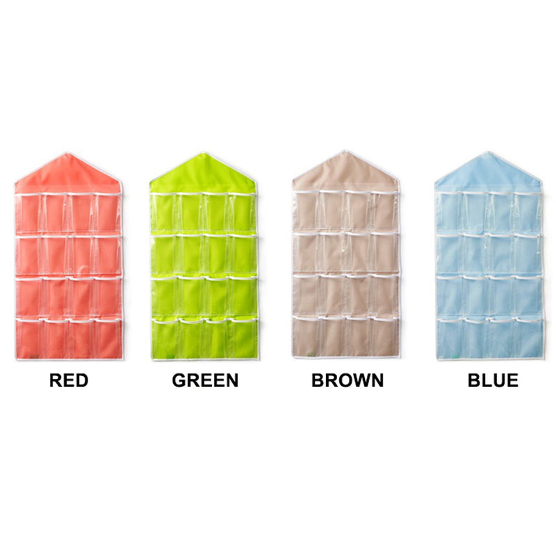 idrop 16 Mini Compartment Fabric Wardrobe Storage Organizer Hanging Bag