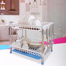 idrop Multifunction Double Deck Kitchen Draining Rack Shelf Plates Holder