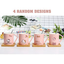 idrop KT - 400 ml Cute Design Ceramic Cup with Handle