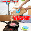 idrop Multipurpose Silicone Sponge Scrubber with Soft Bristles