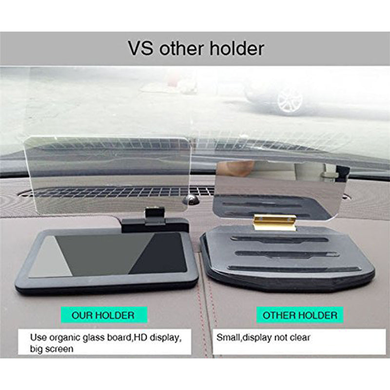 idrop Universal Car Image Reflector Head Up Display Reflection Projector Phone Car Mount Holder